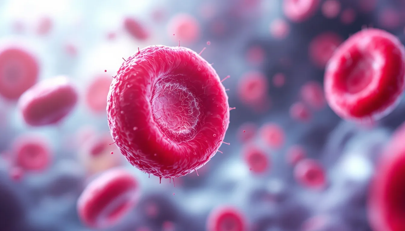 Medical illustration showing oxygen transport in blood with hemoglobin deficiency and hyperbaric oxygen dissolving directly into plasma